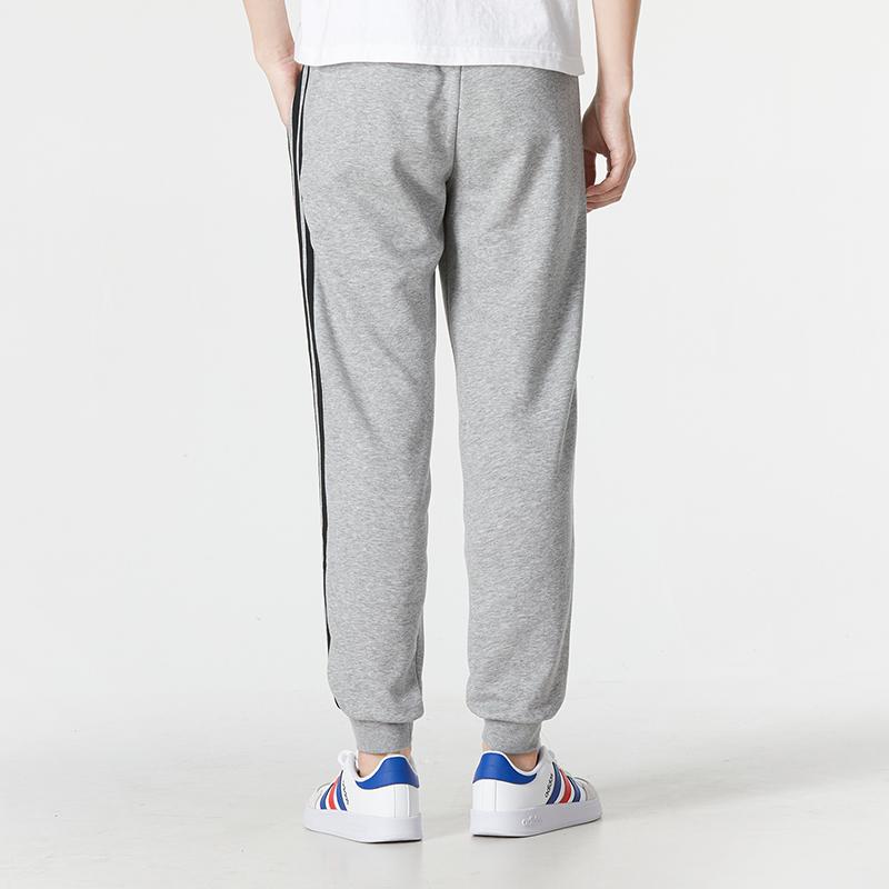Adidas Neo Solid Color Logo Casual Knit Sweatpants Men Bottoms Grey HN6625