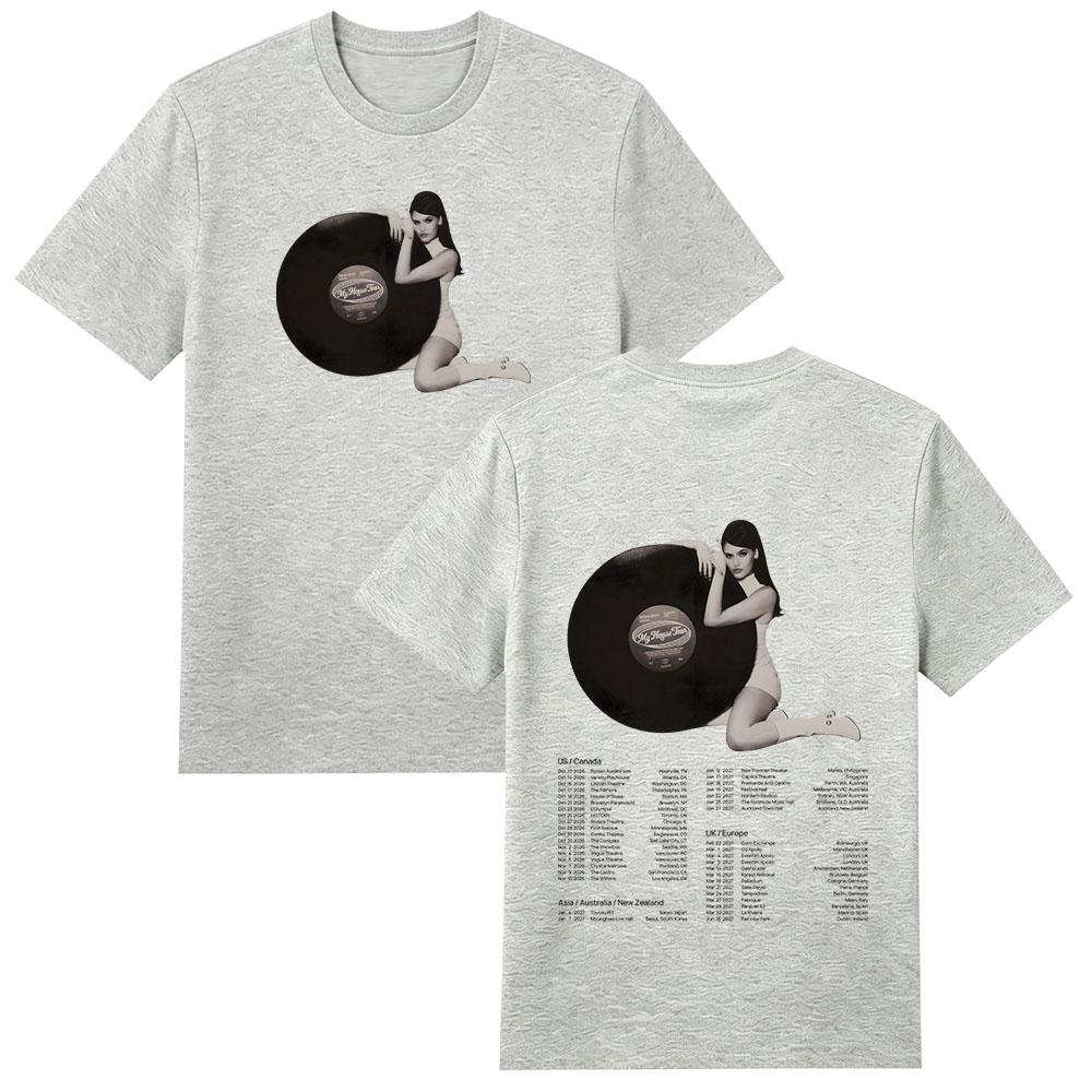 Sienna Spiro My House Tour T-shirt Vintage con Stampa Grafica T-shirt da Donna Estetica Street Style Cotone Manica Corta Unisex T-shirt Y2K