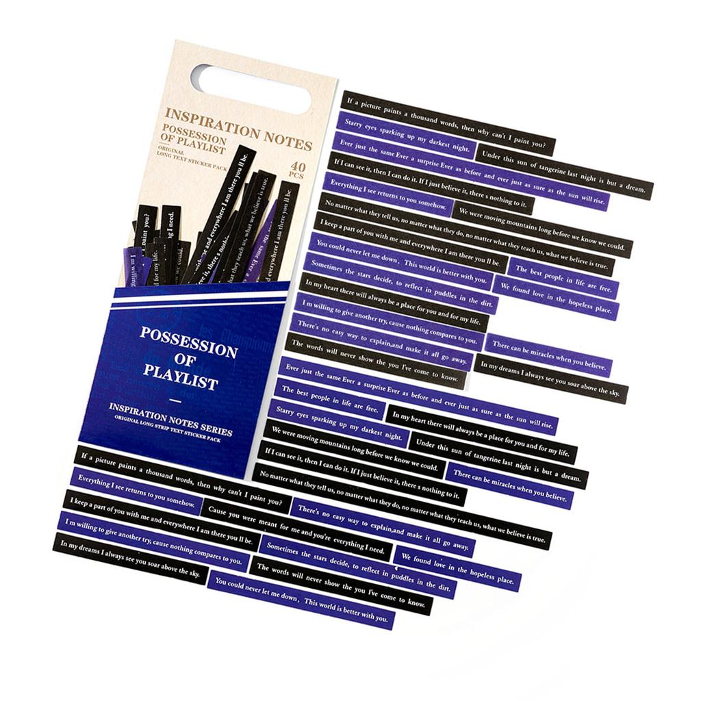 40pcs Retro Typewriter Style Scrapbook Stickers Inspirational Vintage Aesthetic Journaling Stickers for Planner Card