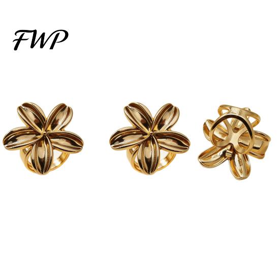 Fashion Scarf Slide Rings for Women, Metal Flower Ring Buckle And Slides, Shirt Jewelry Scarves Tightener Ties Clip Silk Scarf, Shawl, Blouse,