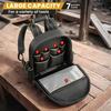 Large Capacity Tool Backpack Waterproof Wear-resistant Heavy Duty Tool Organizer Thickened with Hard Bottom Electrician Tool Bag
