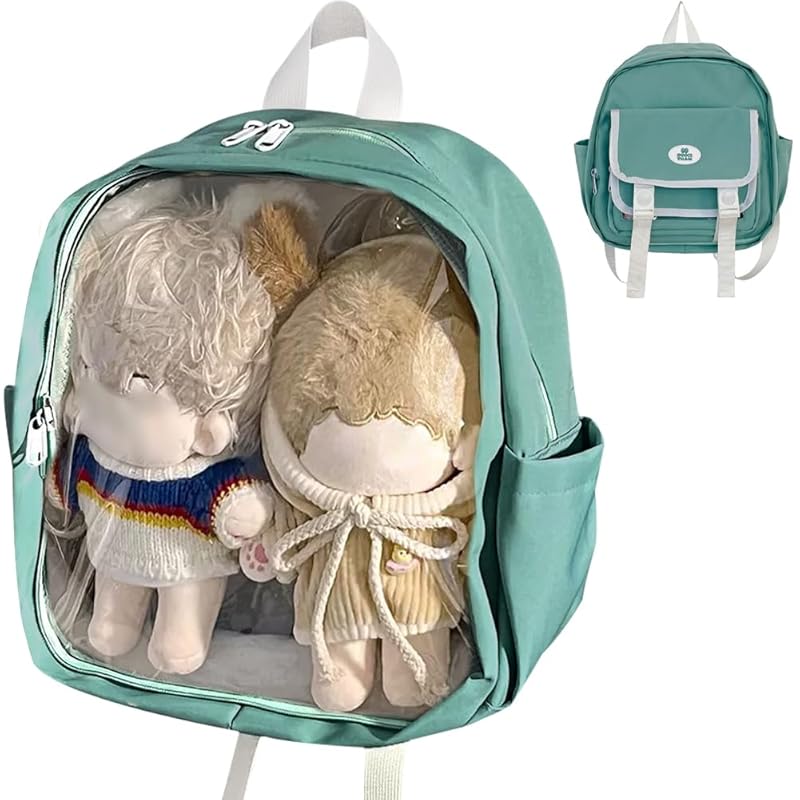 

[YUYAKESHI] рюкзак Oshigoto сумка ita сумка Oshikatsu Передние части съемные 3 режима рюкзак 2-го класса прозрачное окно С крышкой и ковриком для боли