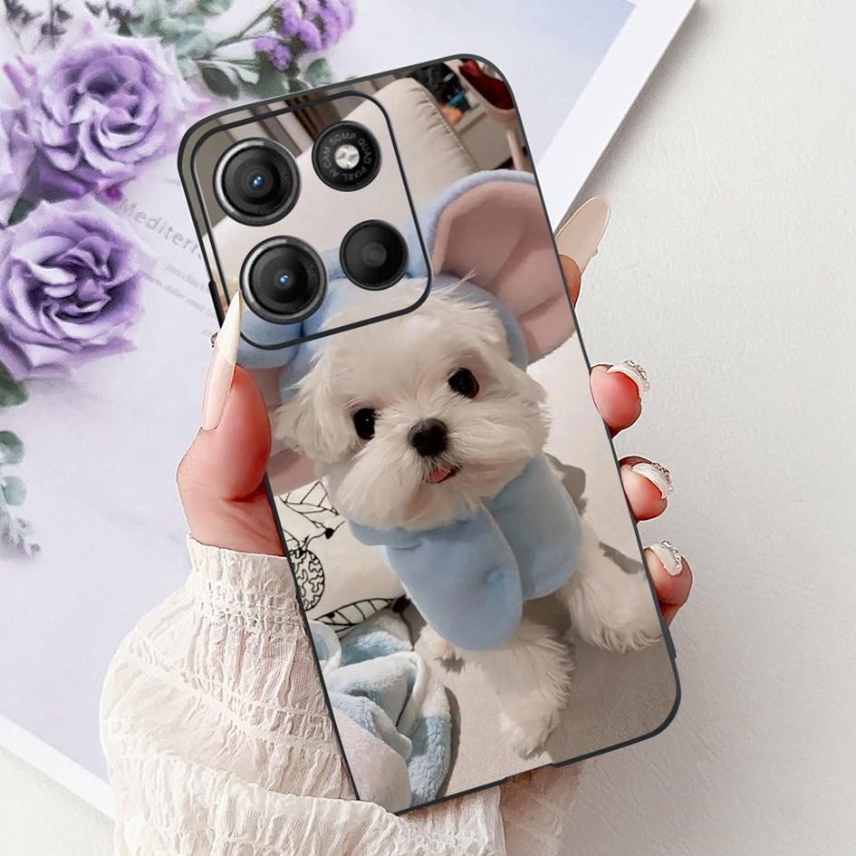 Silicone Case For Motorola Moto G15 G75 2024 Cover Cute Panda Lion Shockproof TPU Phone Cases For MotoG15 MotoG75 G 75 G 15 Etui