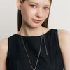 Hei pebble long snake chain necklace