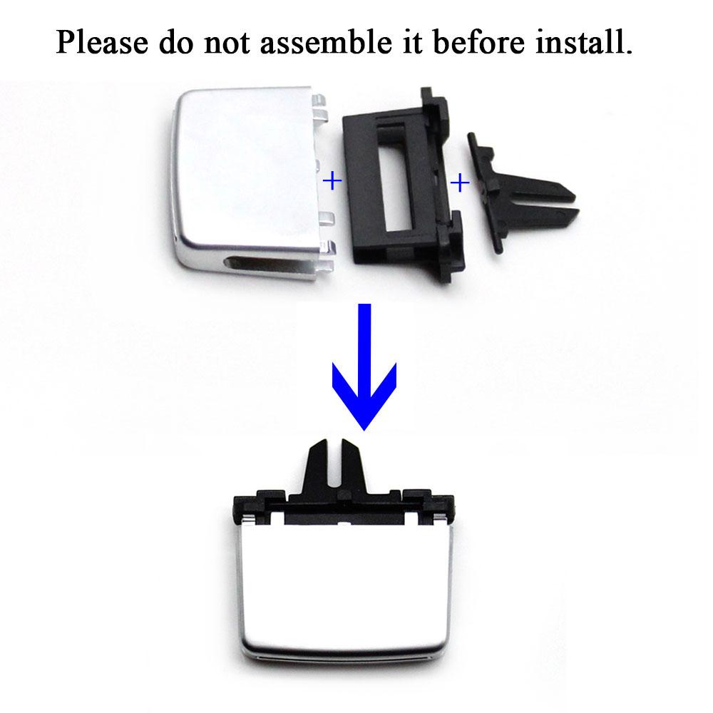 Front Dash Center Left Right AC Air Vent Grille Repair Kit Silder Clip Tab For Mercedes Benz Sedan W212 E260 E350