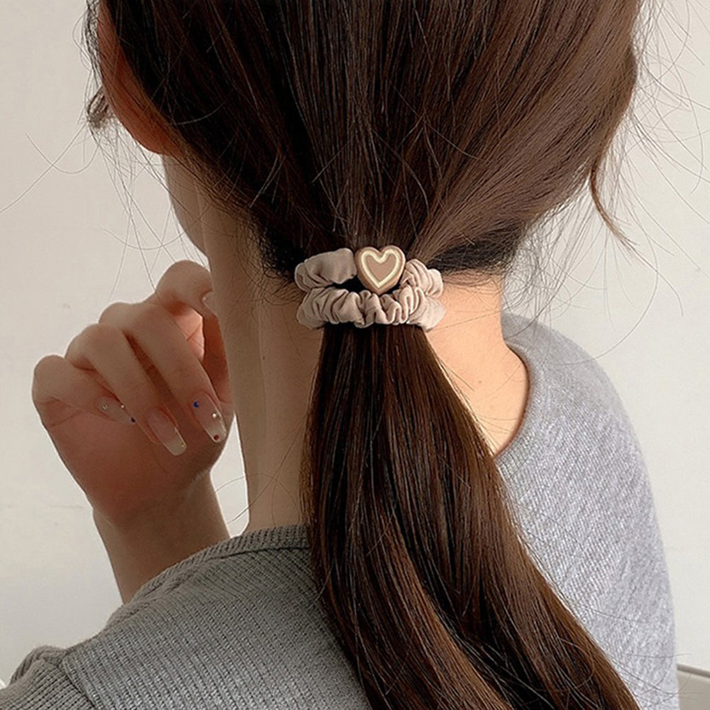 5pcs/set Simple Mixed Style Hair Tie Highly Elastic Durable Versatile Rubber Band Headwear Hair Accessory for Women