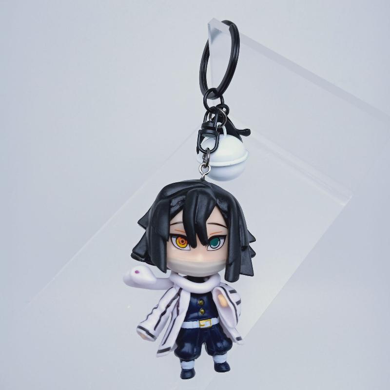 Dämonentöter PVC Schlüsselanhänger Niedliche Anime Figur Anhänger Tasche Zubehör Cosplay Geschenk Kimetsu no Yaiba