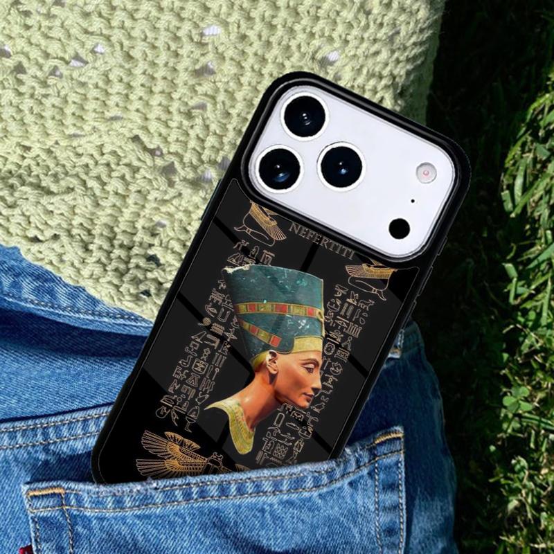 Egypt Nefertiti Anubis Ankh soft phone case cover Compatible with for IPhone 17air 16e 15 14 13 12 11Pro Max 17 Air