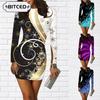 Fashion Autumn Winter Long Sleeve O-Neck Casual Dresses