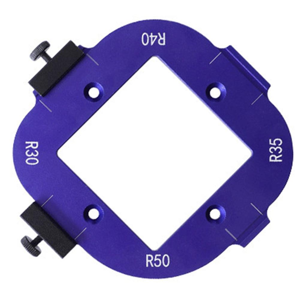 

Arcs Angle Positioning Template Aluminum Alloy R-angle Arc Mold Multi-Function DIY Cutting Template for Woodworking Projects