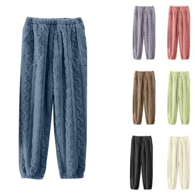 Dames warme pyjama voor de herfst en winter, losvallend, grote maat, casual huisbroek