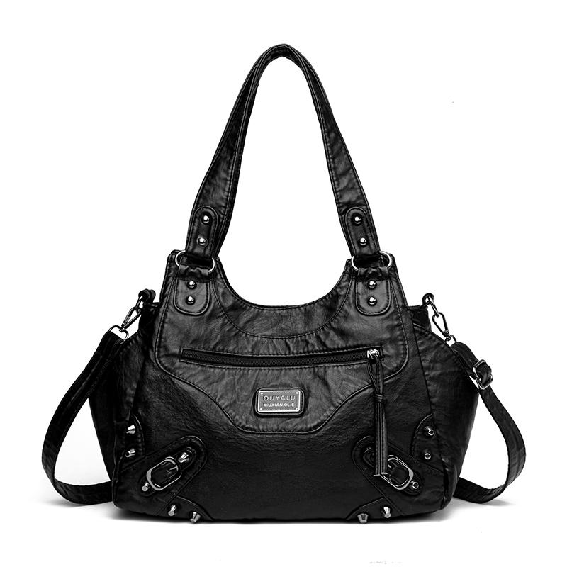 Hochwertige Weiche Leder Crossbody Tasche für Damen 2025 Designer Marke Schulter Handtasche Lässige Tote Messenger Bags Sac A Main