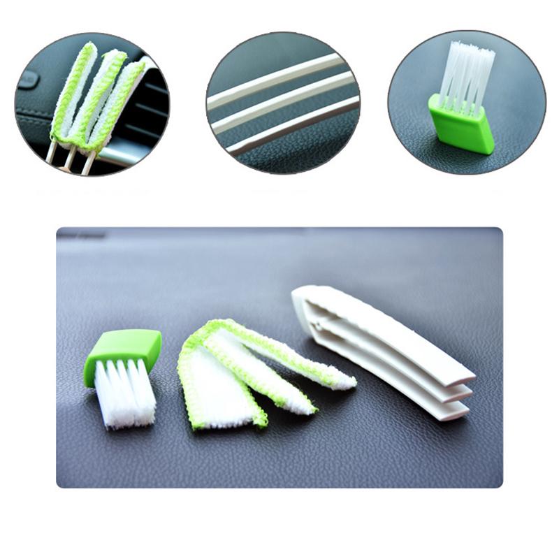 Trendy Unisex Cleaning Tools Cleaning Brush Blinds Duster Brush Double Ended Car Multifunction Washable Home Cleaner Air Vent
