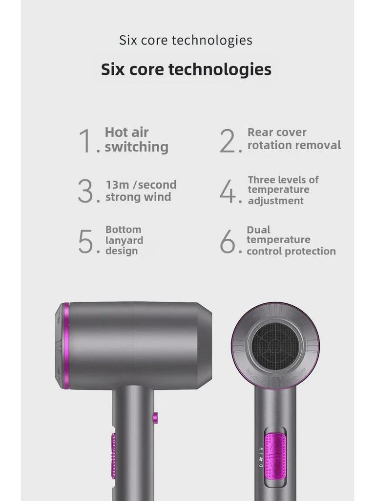 High Power T-Shape Hair Dryer for Home Salon, 110V