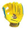 UNIX Baseball Player Glove with Soft Yellow x Blue Kids' Ball, BG8031,