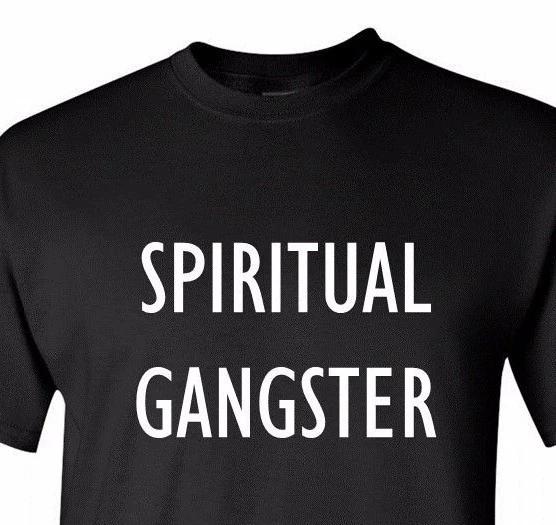 Inspired Spiritual Gangster T-Shirt Black Namaste Workout Tee Gym Yoga Shirt S