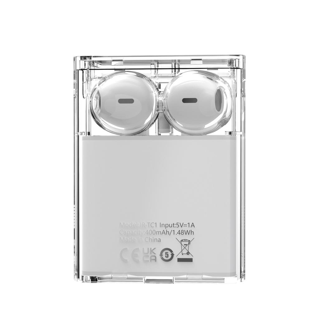 Joyroom IceLens TWS Bluetooth-Ohrhörer mit LED-Beleuchtung - Weiß