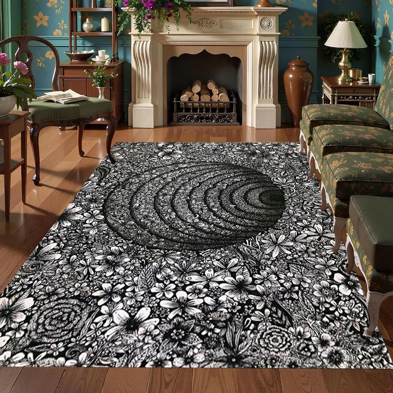 

Modern Minimalist Style Living Room Carpet Large Area Gold Diamond Velvet Bedroom Bedside Carpet Sofa Coffee Table Floor Mat 50X80CM