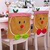 Christmas Gingerbread Man Chair Back Cover Decoration
