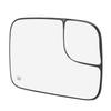 Heated Convex Mirror Glass with Blind Spot Glass Side View Mirror Glass Lens Replacement for 1500 2500 3500 2002-2008