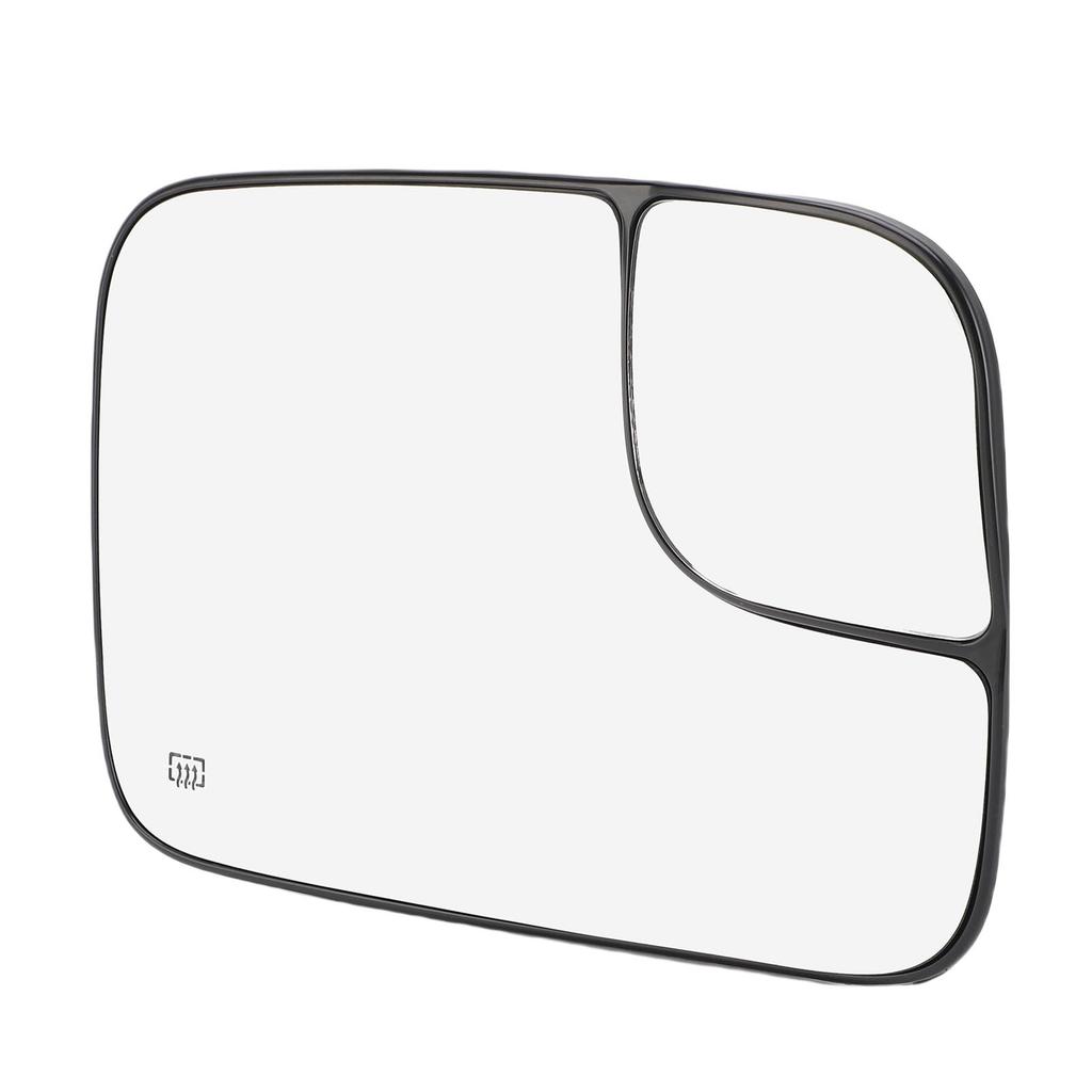 Heated Convex Mirror Glass with Blind Spot Glass Side View Mirror Glass Lens Replacement for 1500 2500 3500 2002-2008