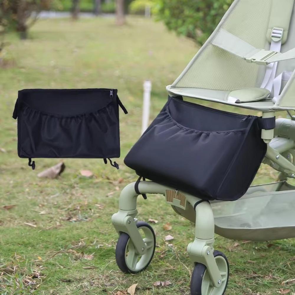 

Large-capacity Stroller Hanging Bag Oxford Cloth Mommy Bag Stroller Storage Bag Pram Organizer чёрный