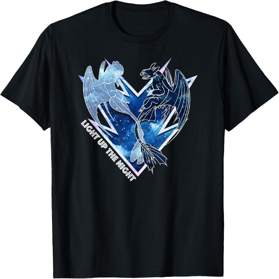 How to Train Your Dragon 3 Light Up the Night T-Shirt XXXXXL чёрный