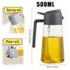 2 In1 Oil Spray Bottle Plastic Kitchen Barbecue Cooking Olive Oil Dispenser Oil Jar Baking Vinegar Soy Sauce Spray Container