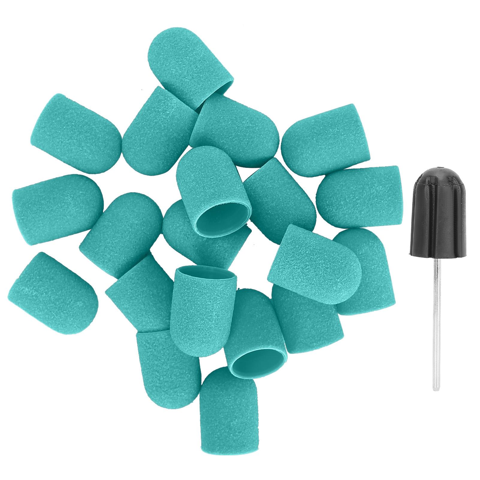 

Шлифовальный колпачок для дизайна ногтей, набор сверл для полировки, шлифовки, шлифовальных лент (16 х 25 мм)зеленый