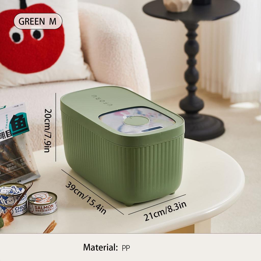 Dog Food Storage Container, Multi-purpose Organiser, Large-capacity Dog Treat Organiser, Convenient Push-Pull Design