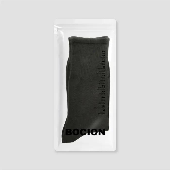 Charcoal Solid Color Long Socks