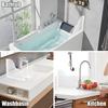 4 Pieces Kitchen Splash Prevention Screen Splash Prevention Sheet Panel Kitchen Sink Guard Kitchen Wash Basin Waterproof Transparent Splash Prevention