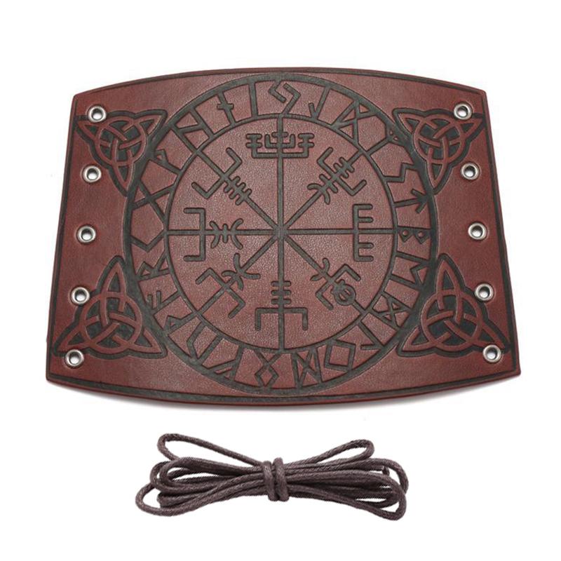 Bărbați și femei punk cosplay brățară largă din piele braț armură manșetă încheietura mâinii Garda Viking model brățară largă bijuterii pentru brățară