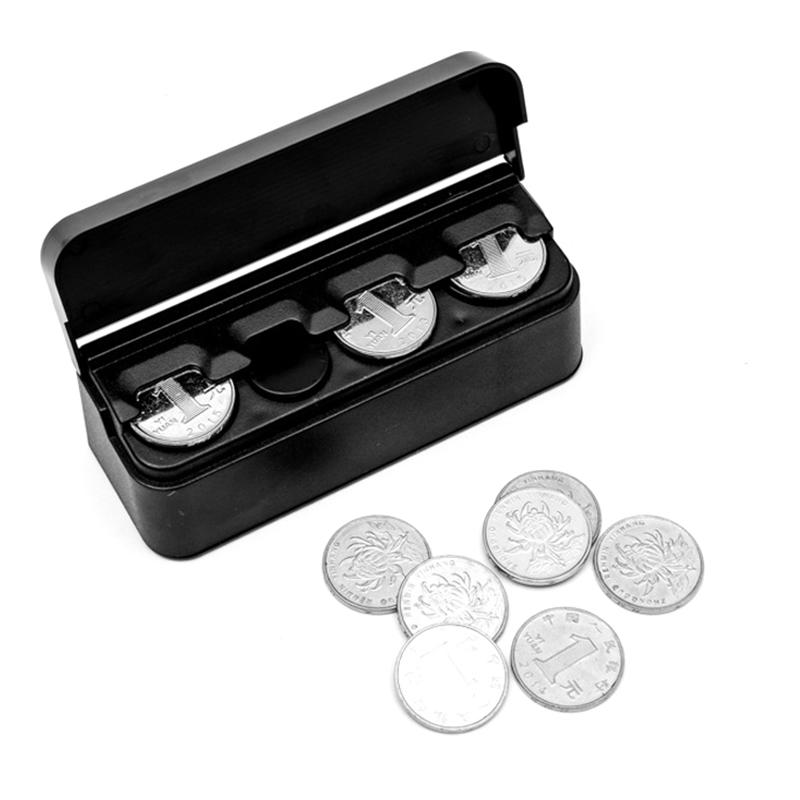 Úložný prostor do auta na mince Peněženka Úsporná schránka na euromince Banka Pouzdro na mince Plastové držáky na peněženky Trezory na peníze Pokladní organizér