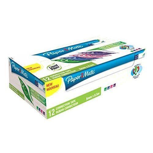 Ruban Correcteur - Paper Mate - Dryline Grip - Lot de 12 - 5.5 mm - 8.5 m