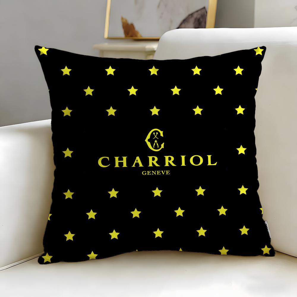 classic jewelry brand Charriol Cushion Cover Soft  EasyWash Pillow Case  Versatile for Couch Bed Travel and Office