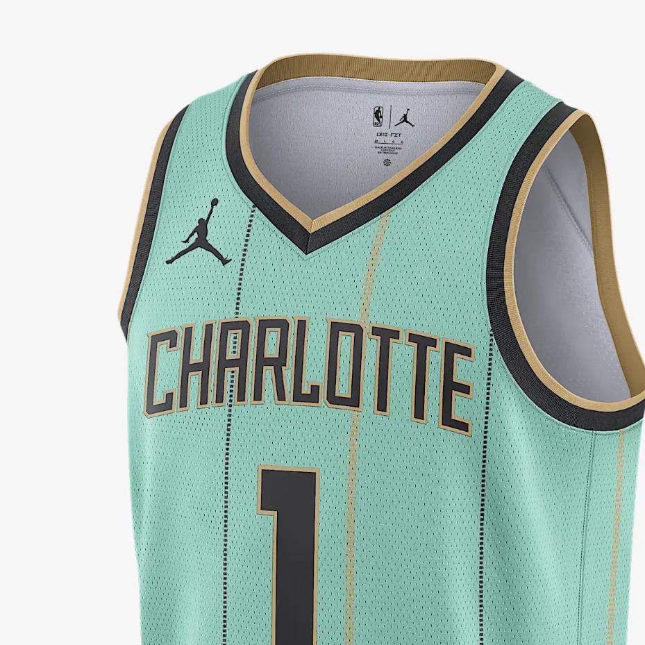 Jordan LaMelo Ball Charlotte Hornets 2024/25 City Edition Men's Jordan Dri FIT Nba Swingman Jersey FQ4336-356