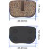 Road Passion Disc Brake Pads for CT100U Mini Bike 97cc 2.8hp DB30 Mini Baja Doodlebug Warrior MB165 MB200 5.5HP 6.5HP196cc MBX10 MBX11 Mini Bike Moto