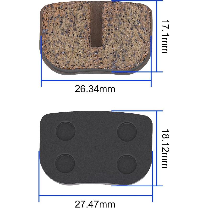 Road Passion Disc Brake Pads for CT100U Mini Bike 97cc 2.8hp DB30 Mini Baja Doodlebug Warrior MB165 MB200 5.5HP 6.5HP196cc MBX10 MBX11 Mini Bike Moto