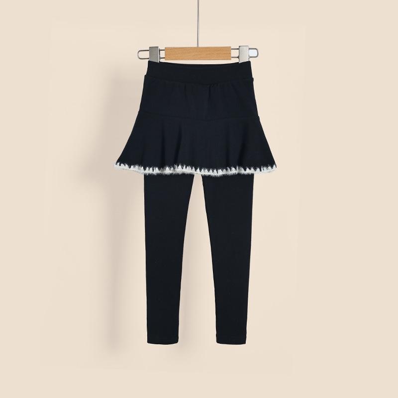 Girls Pants Skirt Fake Two Piece Children's Breathable Skirt Pants Thin Bottom Pants Girls Leggings Pleated Mini Skirts Spring Autumn