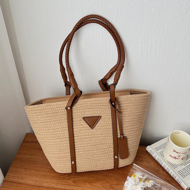 Einschulter-Beuteltasche, Handgehaltene Gemüsekorbtasche, Strandtasche