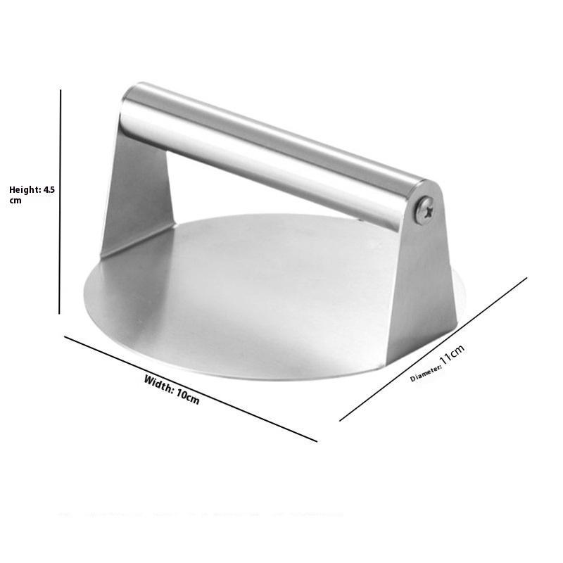 1Pcs Stainless Steel Smash Burger Press Non-Stick Hamburger Patty Maker for Family Gathering BBQ Outdoor Picnic Use