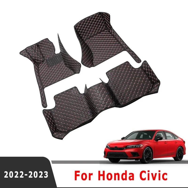 

Автомобильные коврики LHD для Honda Civic 2022 2023 2024, ковры, защитные аксессуары, коврики для ног, автозапчасти, водонепроницаемые чехлы