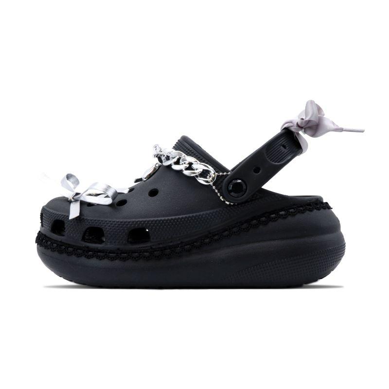 Crocs Crush Clog Stylish and Versatile Hole Shoes Unisex Black