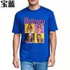 T Shirt Unisex Cotton Solid Color Tshirt Britney Spears Photo Collage Design Short sleeve Cotton Tshirt Classic Soft Cotton