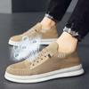 2025 summer mesh shoes men's casual shoes board shoes versatile lightweight soft-soled sports shoes