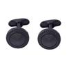 Men Crystal Cufflinks Black Color Business Conferences Cuffs Button for Gentlemen Shirt Wedding Cuff Links Gifts