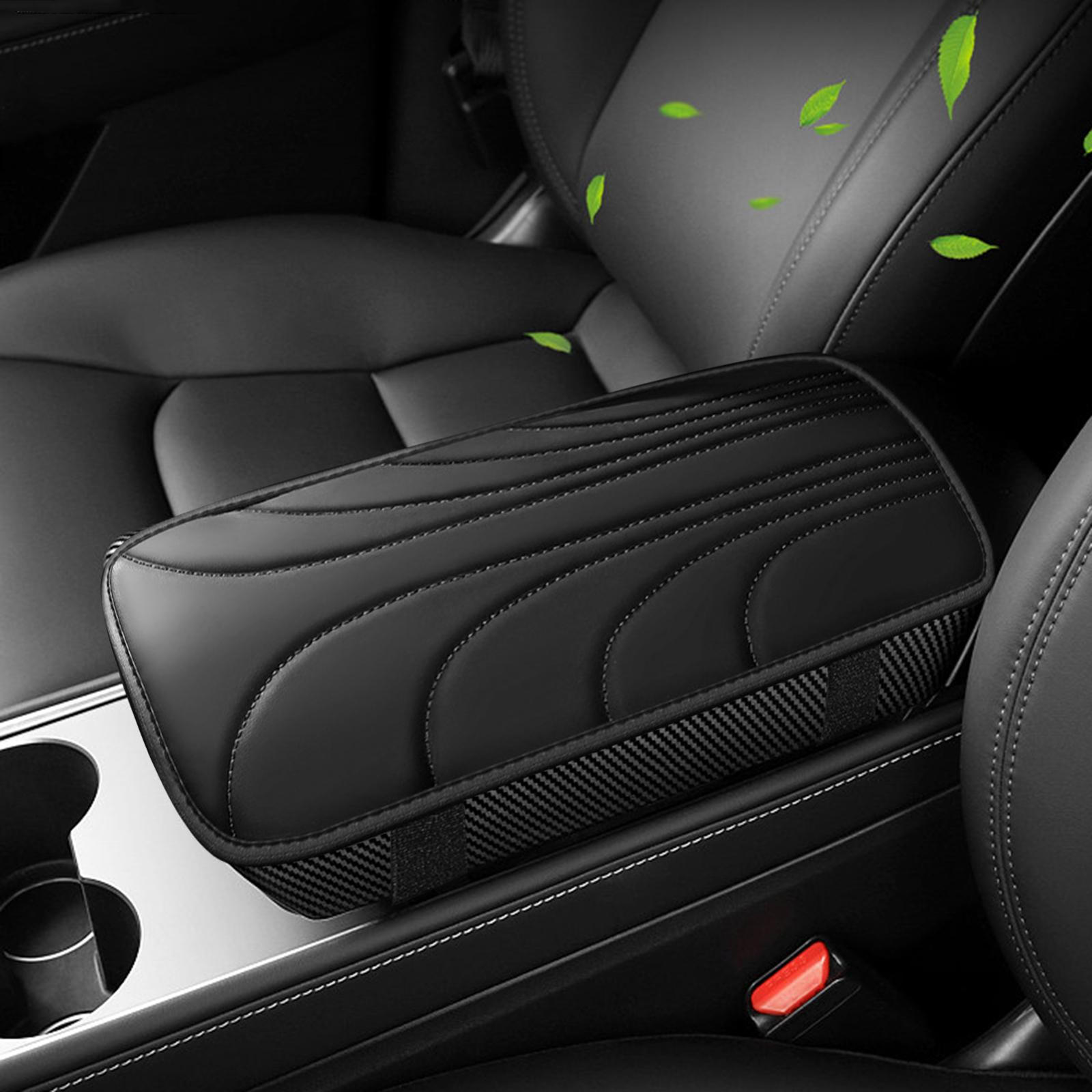 

Car Armrest Cover for Middle PU Leather Protector Trucks Black