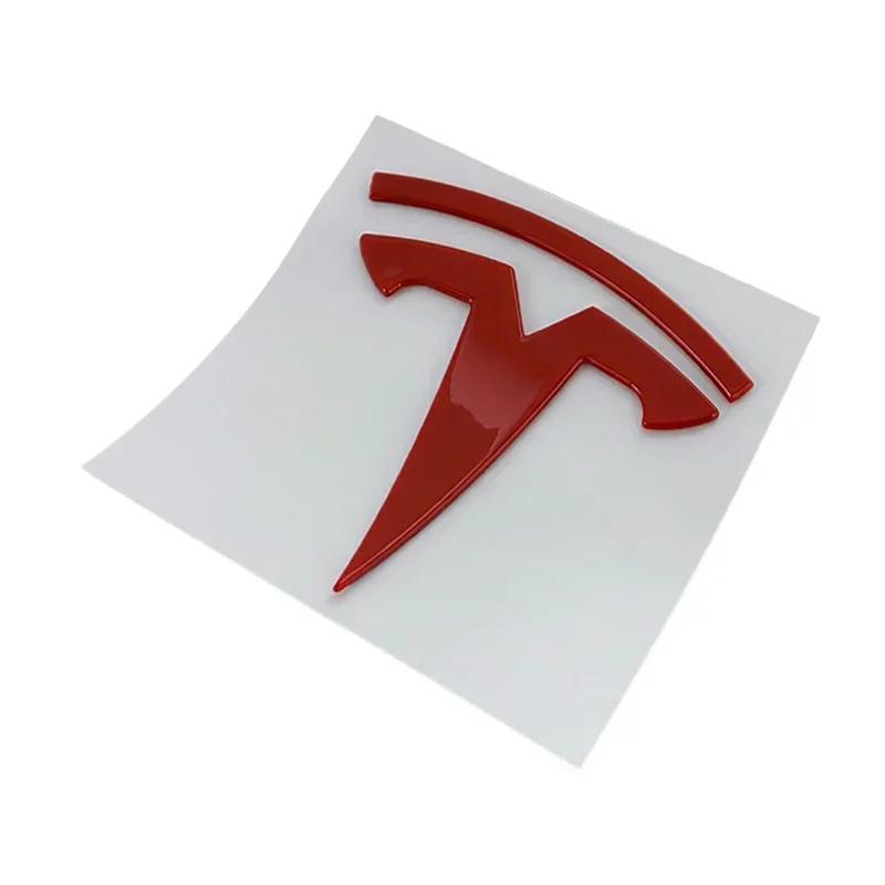 Samolepka na auto Tesla 9x8.8cm ABS Znak modelu Y Samolepka na víko kufru auta pro logo Tesla Auto Zadní Decal Vnější Dekorace