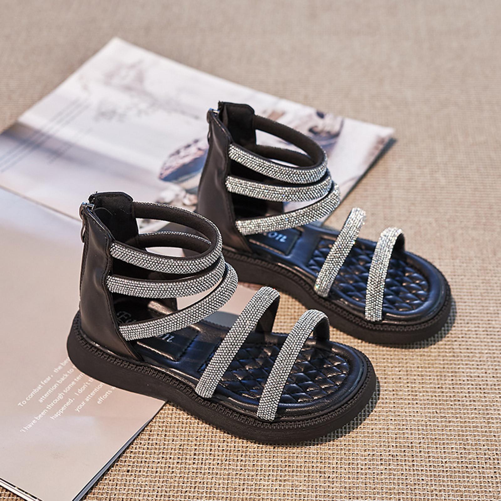 

Women s Children s Summer Sandals, Medium To Large Sizes, Fashionable Soft Sole Flip-Flops 25 чорний